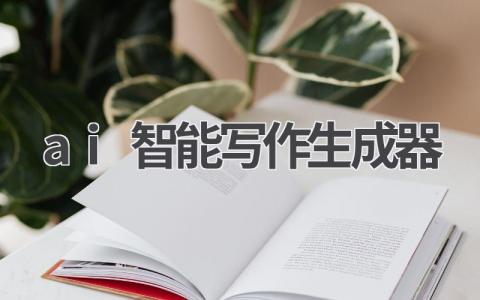 AI智能写作生成器:让你的写作更轻松